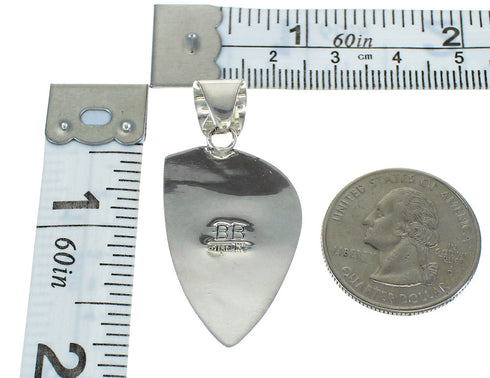 Southwest Silver Native American Village Or Pueblo Design Multicolor Pendant MX64204